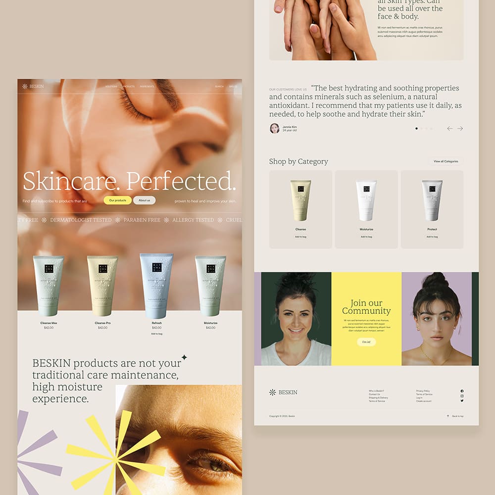 Skin Care Website Template