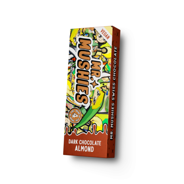 Mr Mushies Dark Chocolate Almond Bar