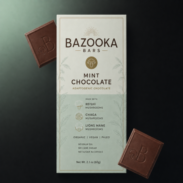 Bazooka Bars Mint Chocolate Vegan Multi-Blend Health Bar