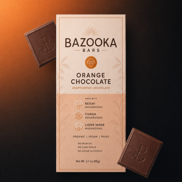 Bazooka Bars Orange Chocolate Multi-blend health bar